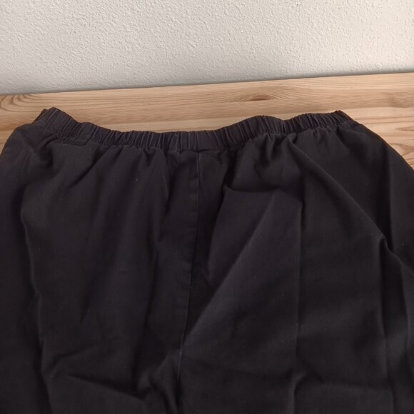 Denim & Co Original Waist Stretch Regular Side Pocket Pant-Core, Blk Sz XL a6008 - Picture 3 of 5
